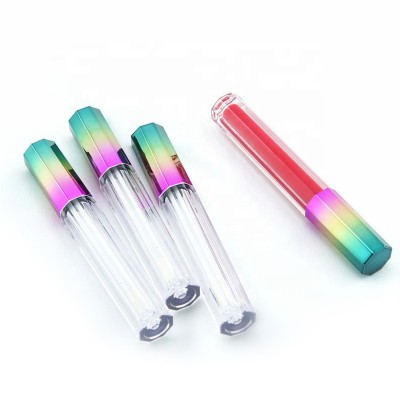 Spot multicolor cover multilateral long 3 ml Lip glaze tube lipstick tube empty 3ml lip gloss tube